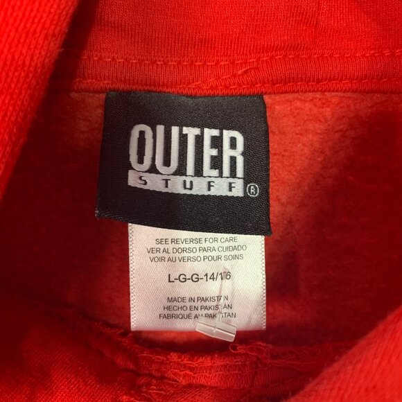 Outerstuff Youth Boys Size 14/16 Red New England Patriots Hoodie Pullover - Picture 3 of 6